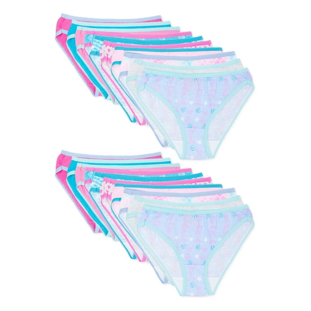Chili Peppers Chili Peppers Girls Bikini Underwear 20Pack, Sizes 4