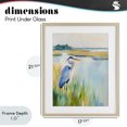 thumbnail image 4 of Stupell Industries Rustic Lodge Heron Perched in the Grass Birch Framed Print Under Glass, 17 x 21, by Creative Studio, 4 of 8