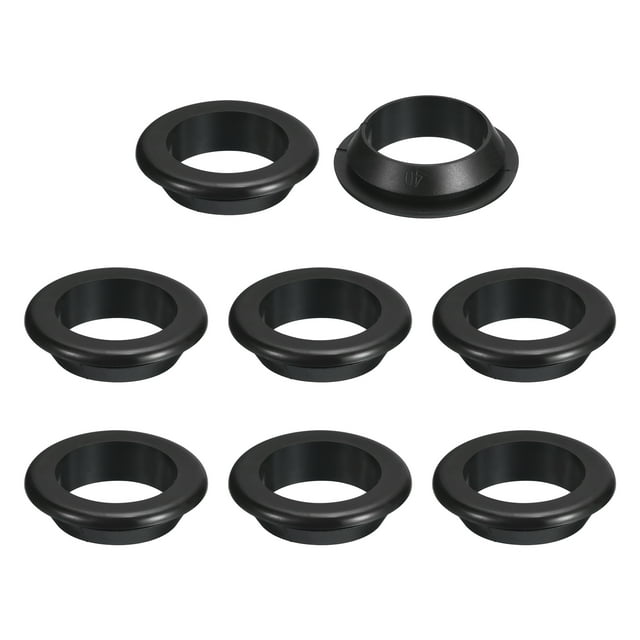 8Pcs Grommets de Caucho, 35mm ID 40mm Agujero de Perforación Tapones Huecos de Firewall, Negro