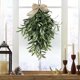 thumbnail image 4 of Injueey Elegante colgante de pared de plantas verdes simuladas para espacios interiores y exteriores colgante de oliva simulado Decoración, 4 of 6