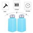 thumbnail image 3 of Miangastore Press Type Alcohol Liquid Push Down Pump Dispenser Empty Bottle Dispenser Bottle, 3 of 9