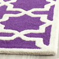 thumbnail image 2 of Safavieh Cambridge 2'6" X 6' Hand Tufted Wool Rug in Purple and Ivory, 2 of 3