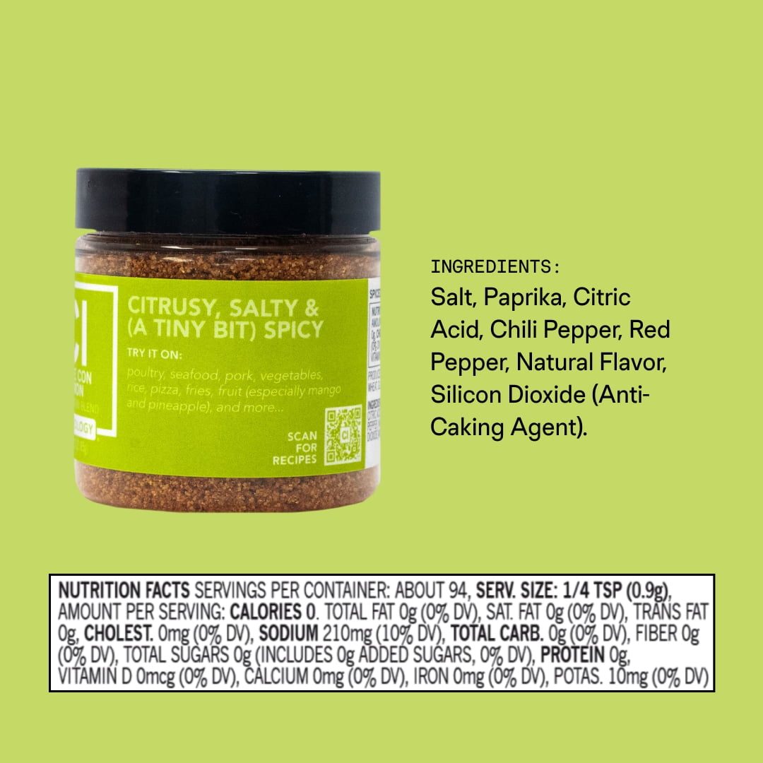 Spiceology Chile con Limon Seasoning Blend, 3 oz Jar