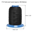 thumbnail image 4 of Unique Bargains Dark Black Bonded Polyester Thread, 710 Yards, 4 of 4