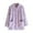 Purple, variant on Ediodpoh Flannel Cardigan Top Long Sleeve Cozy Loungewear Pullover Soft Warm Winter Sleepshirt Housewear with Pockets Light Green L
