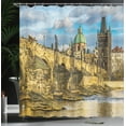 thumbnail image 4 of Ambesonne Cityscape Shower Curtain, Czech Antique Castle, 69"Wx84"L, Multicolor, 4 of 5