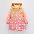 thumbnail image 2 of Ulitacool Girl Coats Long Sleeve Boys Winter Coat Hooded Jacket Wear Thicken Windproof Zipper Warm Outwear Cute Wear Pink 4-5 Years, 2 of 6