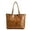 Brown, variant on Leather Tote Bag - Genuine Top Grain Leather, Vintage Shoulder Bag for Work & Travel