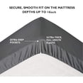 thumbnail image 3 of Elegant Comfort Fitted Sheet Wrinkle-Free 1500 Series 1-Piece Fitted Sheet, Twin/Twin XL Size, Purple, 3 of 5