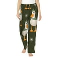 thumbnail image 2 of Lsque Mallard Ducks Wild Birds Print Women's Pajama Pants, Lounge Pant - Comfortable Home Wear,Elastic Waistband, Stylish Design-Large, 2 of 9