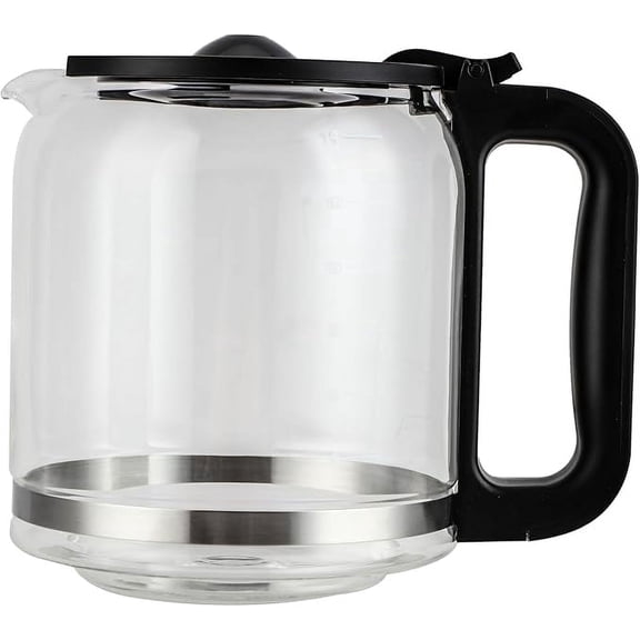 14 Cups Glass Coffee Maker Replacement for Mr. Coffee 14 cups coffee maker BVMC-PC14, BPA-Free, Food Safe, Heat-Resistant Handle