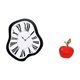 thumbnail image 5 of Reloj De Pared Acrílico Distorsionado, Adorno Creativo Para Tienda, Simulación Artística, Decoración Para El Hogar, Figura De Cerámica, Escultura De Fruta Para Cafetería, Estudio,, 5 of 8