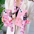 thumbnail image 2 of For Samsung Galaxy S7 Edge S8 S9 S10 S20 S21 S22 S23 Plus Ultra S21FE Note 9 10 20 Hello Kitty Phone Case With Holder Rope LXY, 2 of 6
