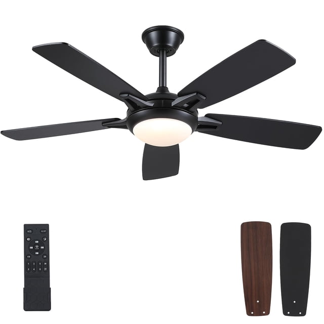 Ventilador de techo Kviflon 132 cm con luces y mando a distancia de 6 velocidades