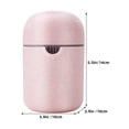 thumbnail image 2 of CRILSTYLEO Exprimidor Manual De Color Rosa Con Pajilla De Trigo Ideal Para Jugos Frescos En Casa, 2 of 8