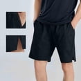 thumbnail image 2 of Big & Tall Men's Athletic Shorts 9" Inseam Quick Dry Performance Short Pants, Summer Above Knee Moisture Wicking Workout Shorts with Side Pockets for Training, 2 of 8