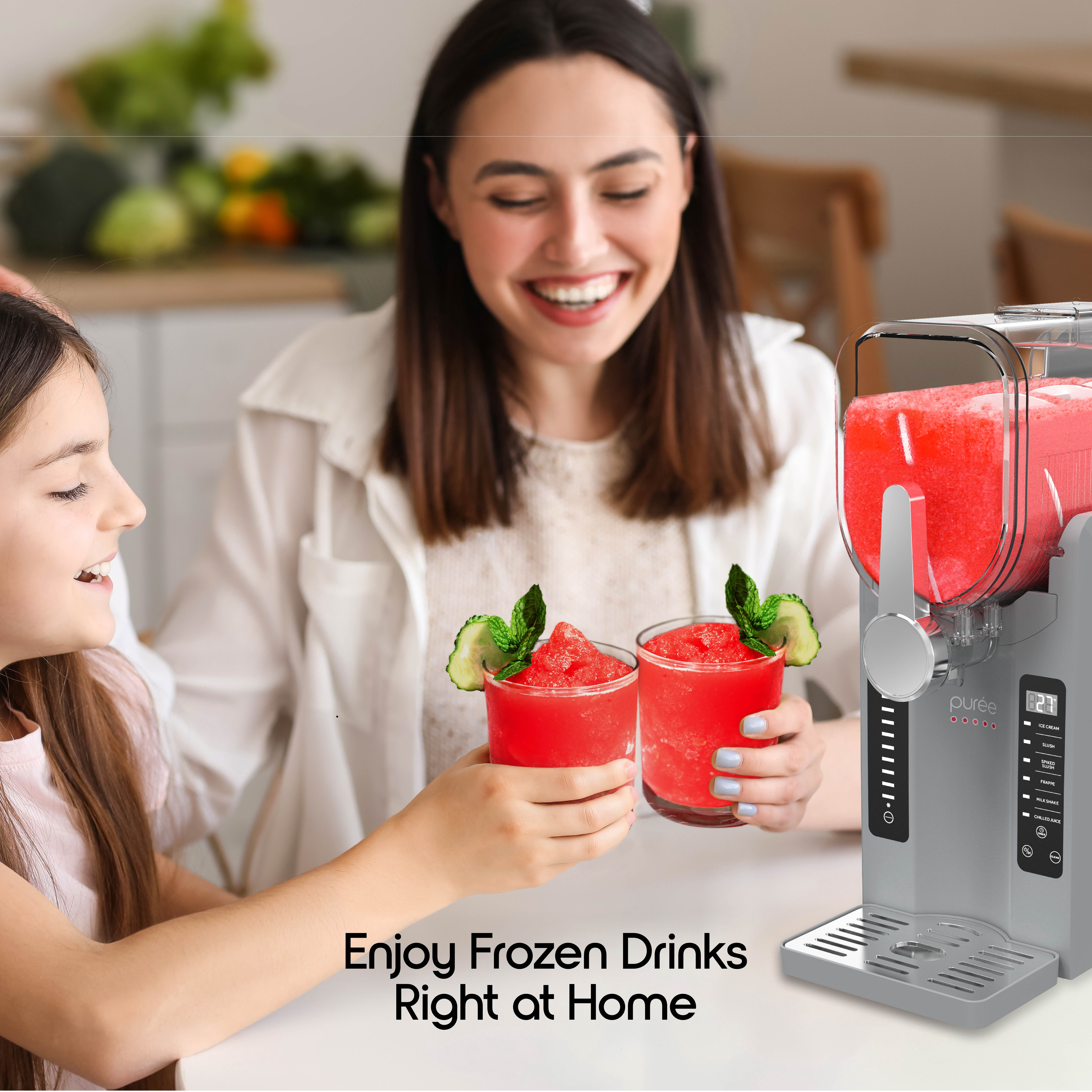 Puree 2.6L Slushie Machine & Soft Serve Ice Cream Maker with Rapid Freezing Technology – Frozen Drink Machine, Slushie Maker, Margarita Machine for Home