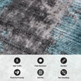 thumbnail image 6 of World Rug Gallery Abstract Design Distressed Area Rug - Blue 7'10"x10', 6 of 9