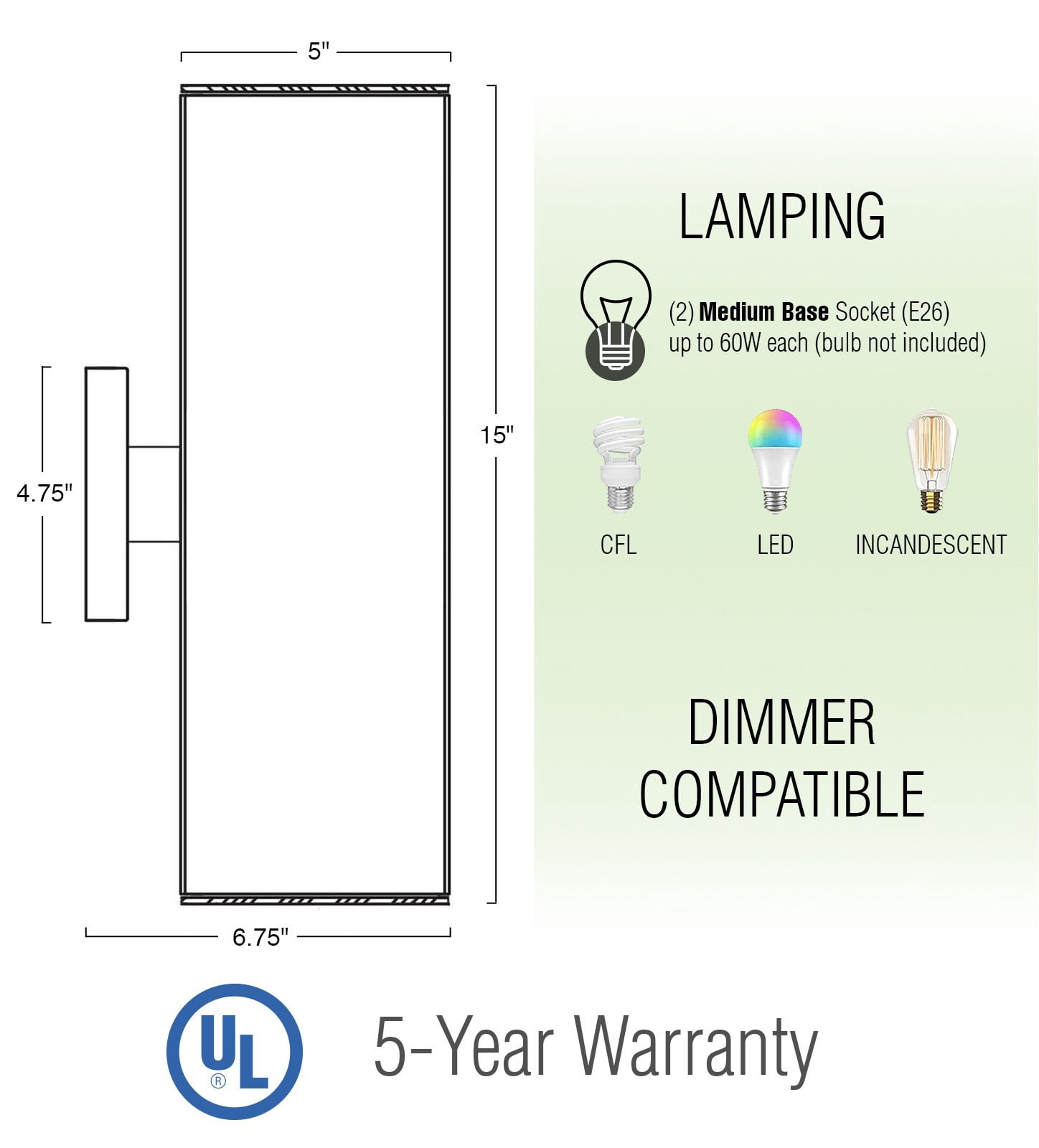 Kira Home Enzo 16" Indoor/Outdoor Wall Sconce, Weatherproof Up Down Light, Cylinder Metal Shade, Oil Rubbed Bronze