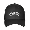thumbnail image 2 of Daxton USA Cities States Baseball Hat Cap Arch Letters, Tennessee Black White, 2 of 2