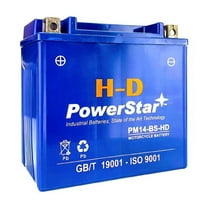 PowerStar 12V 14Ah Heavy-Duty Battery PM14-BS-HD for Buell 500cc 2006-2000 Blast Motorcycle Bike
