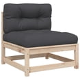 thumbnail image 4 of vidaXL Patio Sofa Set Anthracite Solid pine wood Large Modular, 4 of 6