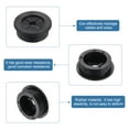 thumbnail image 3 of Uxcell 3 Pack Cable Cord Grommet, 1 3/16" Inch (30mm) Desk Grommet Flexible Rubber Grommets Wire Hole Cover Pass Through for Office Computer Desk Wire Organizer, Black, 3 of 7