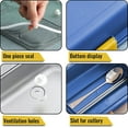 thumbnail image 3 of 2024 Lunch Box with Cutlery Adult Lunch Box 3 Compartment Lunch Box Adult Lunch Box Insulated Lunch Box Stainless Steel Lunch Box, 3 of 5