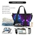 thumbnail image 5 of Women Men Universe Nebula Galaxy Gym Duffel Bag Travel Carry On Weekender Overnight Tote Personal Item Bag, 5 of 6