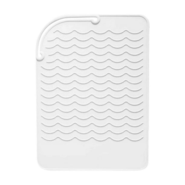 Estera de viaje para alisadores, Estera resistente al calor para rizadores, Mostrador para alisadores de cabello, Estera alisadora resistente al calor y peinado