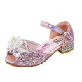 thumbnail image 1 of Sandalias de Frozen de Disney para niños, zapatos de fiesta para niñas, zapatos de cuero con cristales brillantes, nudo para niños, sandalias de Elsa, regalo de cumpleaños, 26 plantillas de 17,5 CM Gao Jinjia LED, 1 of 2