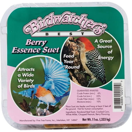 Pine Tree Farms Inc-Birdwatchers Best Suet- Berry 11 Ounce (Case of 12