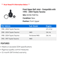 thumbnail image 2 of Front Upper Ball Joint - Compatible with 1995 - 2004 Toyota Tacoma 1996 1997 1998 1999 2000 2001 2002 2003, 2 of 2
