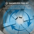 thumbnail image 4 of Sunjoy Smokeless Fire Pit  28 In, Outdoor Portable Wood Burning Fireplace with Removable Ash Pan,  , Black, 4 of 10
