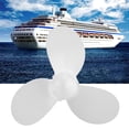 thumbnail image 4 of 3 Blades Motor Propeller Aluminum Outboard Propeller Lightweight Easy Install with CNC Aluminum for, 4 of 7