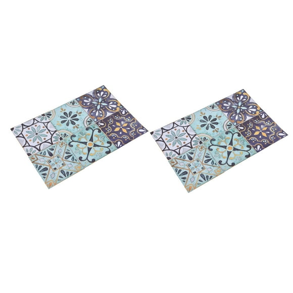 Floor Tile Stickers,2Pack Floor Tile Stickers Floor Stickers Ceramic Tile Decals Meticulously Designed