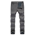 thumbnail image 2 of Lovzfmll Pantalon de Randonnée d'Hiver pour Homme, Robuste, Imperméable, Coupe-Vent, Doublé en Molleton, Multiples Poches pour l'Aventure Gris, m, 2 of 6