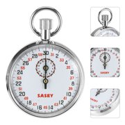 2 Count Experiment Mechanical Stopwatch Professional Teaching Silver