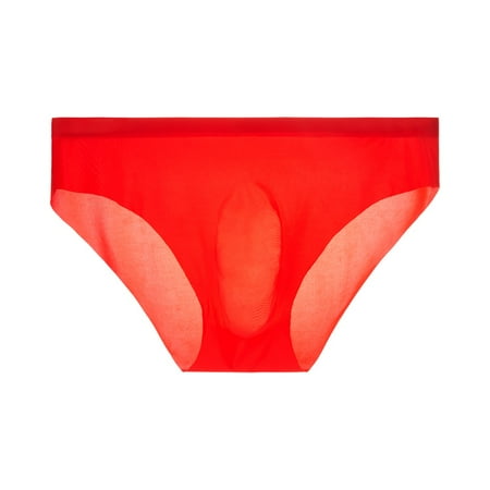 Red Women s Intimates  Men S One-Piece 3D Panties Seamless Ice Silk Briefs Underpants Breathable Briefs Women s Intimates XL
