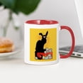 thumbnail image 3 of CafePress - Happy Easter Le Chat Noir Mugs - 11 oz Ceramic Mug - Novelty Coffee Tea Cup, 3 of 4
