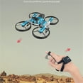 thumbnail image 4 of 2 in 1 Professional Hand Gesture Operated Rc Quadcopter Drones Radio Control Toys Mini RC Motorcycle Drone, Motorbike Drone for Kids Single Remote Watch Remote Blue, 4 of 9