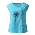 thumbnail image 4 of Camiseta Sin Mangas Para Mujer, Blusa Informal, Chaleco Con Botones, Cuello Redondo, Parte Superior Activa Suelta Odeerbi  ODB160021, 4 of 4