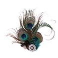 thumbnail image 2 of Vintage Ladies 1920s Headband Rhinestone Wedding Headwear Fascinator Yuyangstore Diadema de plumas vintage, 2 of 2