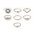 thumbnail image 2 of TopLLC Anneaux Nouveau Tout-Match Incrusté Grand Anneau de Mode Sept Pièces Collier de Mode, 2 of 6