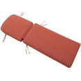 thumbnail image 2 of Orange 2-Pack Outdoor Chaise Lounge Cushions, 5'' Thick Olefin Patio Cushions with Removable Covers, Fade Resistant & Water Resistant Chaise Cushions for Poolside Patio Furniture, Fits 72-74''Lounges, 2 of 10