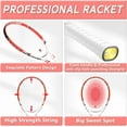 thumbnail image 3 of Pro Tennis Racket for Adults, 2 Player 27 inch Speed Tennis Racquet Acceptable for Beginner and Professional with 3 Tennis Balls, 2 Vibration Dampes, 2 Overgrips, Tennis Bag, 3 of 7