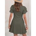 thumbnail image 3 of Vestido Dokotoo 2025 con volantes de verano y mangas para mujer, 3 of 5
