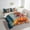 Orange Grey, variant on YST King Comforter Set for Kids,7 Pieces Thanksgiving Bedding Sets King Bed in a Bag with Reversible Pumpkin Bed Set,Farmhouse Comforter, Sheets, Pillowcases and Shams
