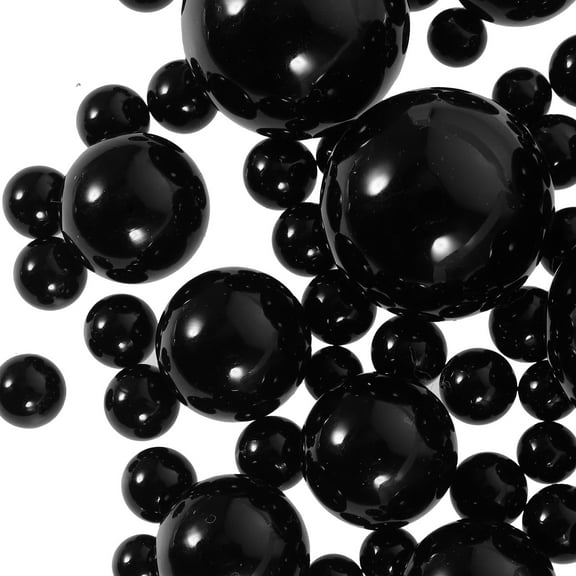 125 Pcs Vase Filled with Pearls Fake for Vases Filler Decorations Holes Silver Gems