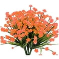 thumbnail image 1 of 7 unidades de flores artificiales para decoración exterior. Flores de plástico, plantas para exteriores a granel para jardín, patio, casa de campo, porche y decoración del hogar, 1 of 3